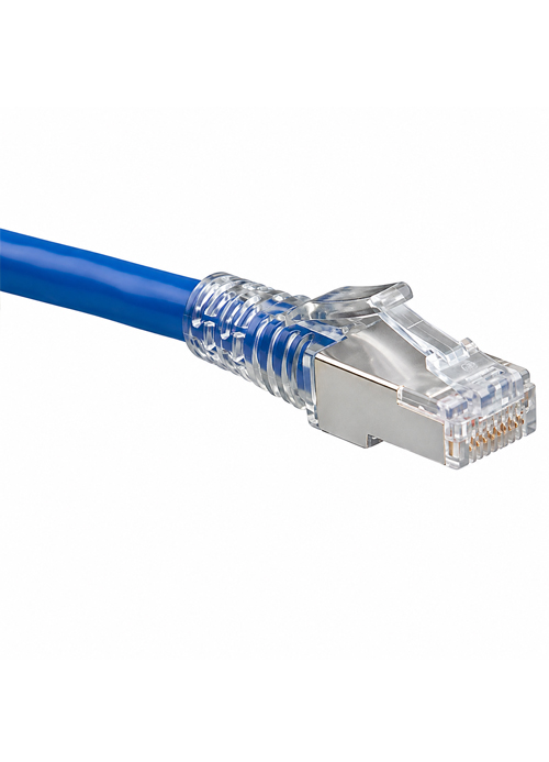 LEVITON - Cat 6A Patch Cord – F/UTP, 1 Meter, LSZH Jacket, Blue