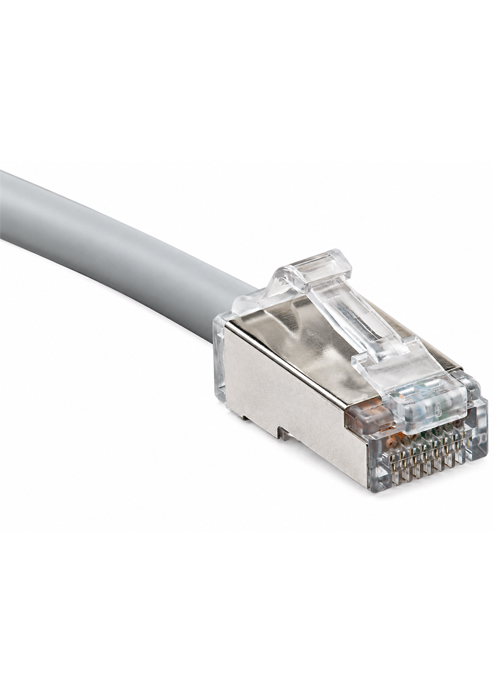 LEVITON - Cat 6A Patch Cord – F/UTP, 1 Meter, LSZH Jacket, Grey