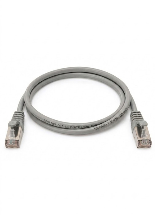 LEVITON - Cat 6A Patch Cord – F/UTP, 3 Meter, LSZH Jacket, Grey