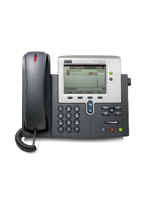 CISCO - Unified IP Phone 7941G – 2-Line Business IP Phone with PoE & High-Resolution Display