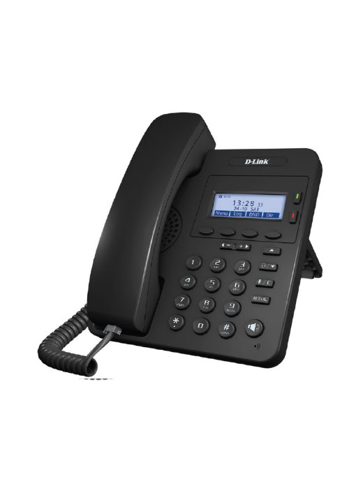 D-LINK SIP IP Phone with 1 x 10/100Mbps POE support, 1 x 10/100Mbps LAN port, VLAN support, 1 SIP Line, 1 Line LCD display, (without power adaptor).