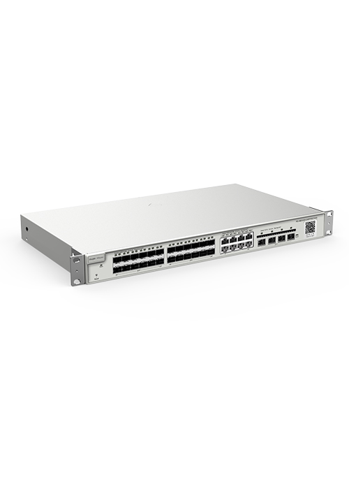 RUIJIE - RG-NBS3200-24SFP/8GT4XS – 24-Port Gigabit SFP Layer 2+ Cloud Managed Switch with 4×10G SFP+ Uplinks
