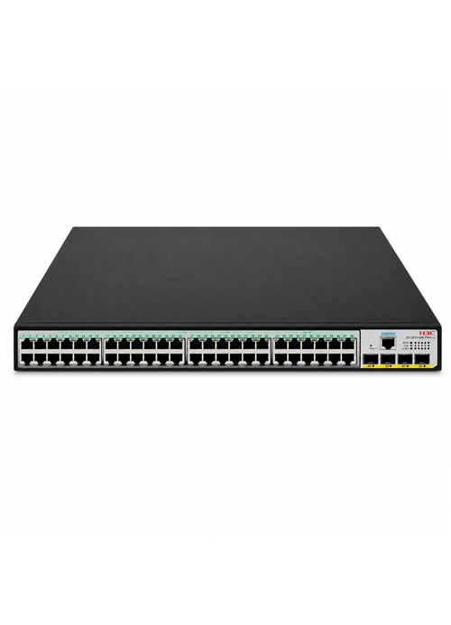 H3C - S5120V3-52P-PWR-LI L2 Ethernet Switch with 48*10/100/1000Base-T POE+ Ports (AC 370W, DC 740W) and 4*1000Base-X SFP Ports, (AC/DC)