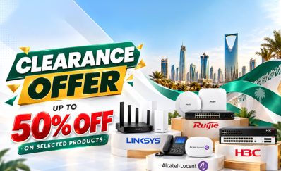 Clearance Offer Up to 50% OFF on Linksys, Ruijie, Alcatel & H3C